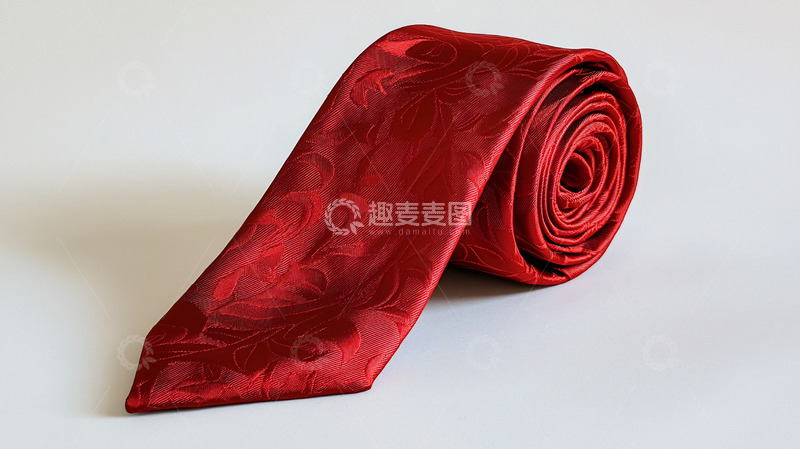 高清大图下载【趣麦麦图】红色男士领带