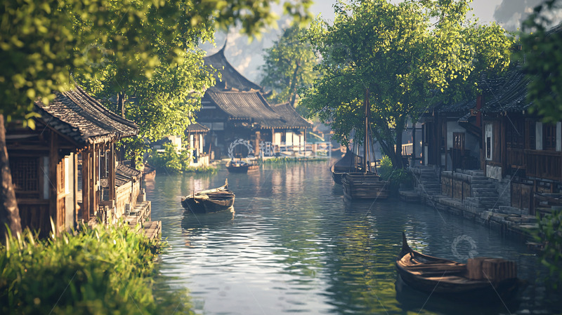 高清大图下载【趣麦麦图】江南水乡