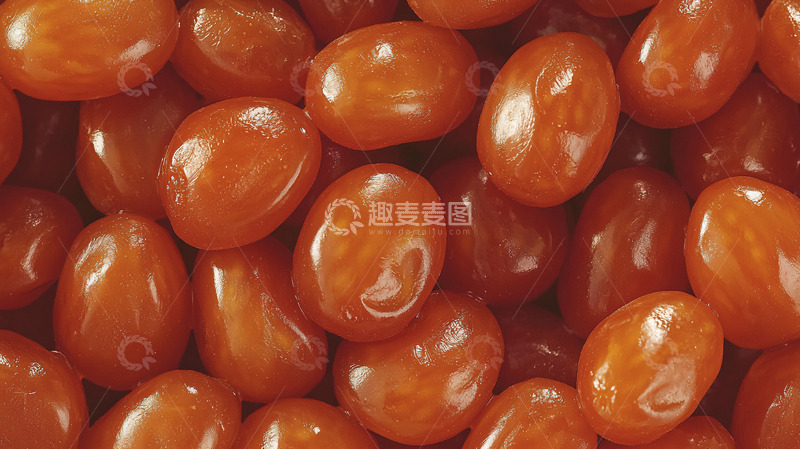 高清大图下载【趣麦麦图】一堆光滑的琥珀色糖果