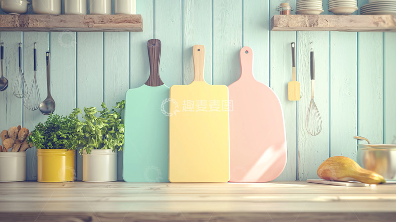 高清大图下载【趣麦麦图】原木风厨房