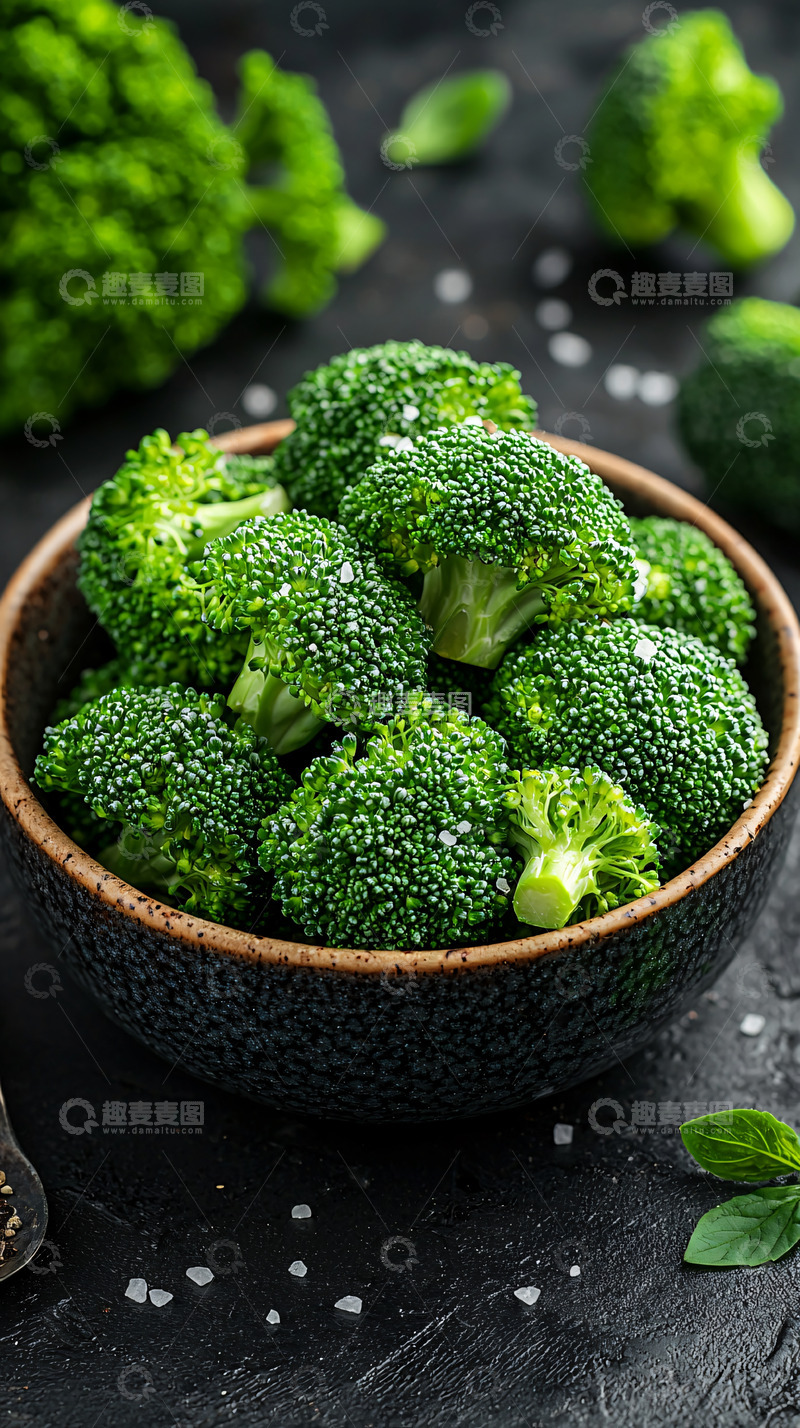 高清大图下载【趣麦麦图】西兰花特写1