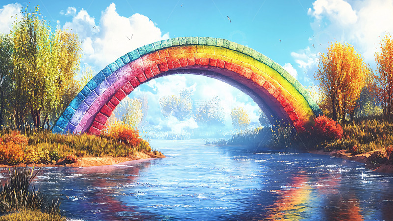高清大图下载【趣麦麦图】彩虹桥