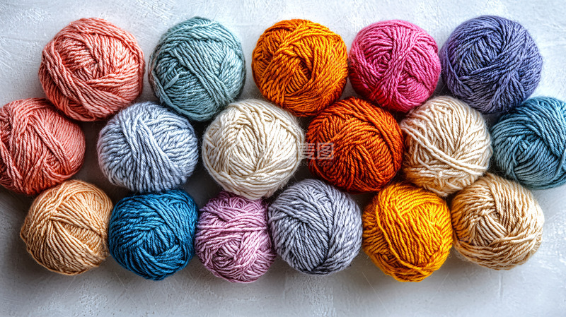 高清大图下载【趣麦麦图】彩色毛线球