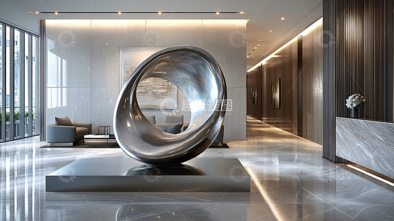 高清大图下载【趣麦麦图】现代简约酒店大堂
