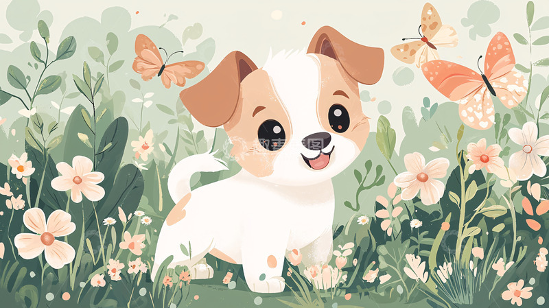 高清大图下载【趣麦麦图】可爱小狗