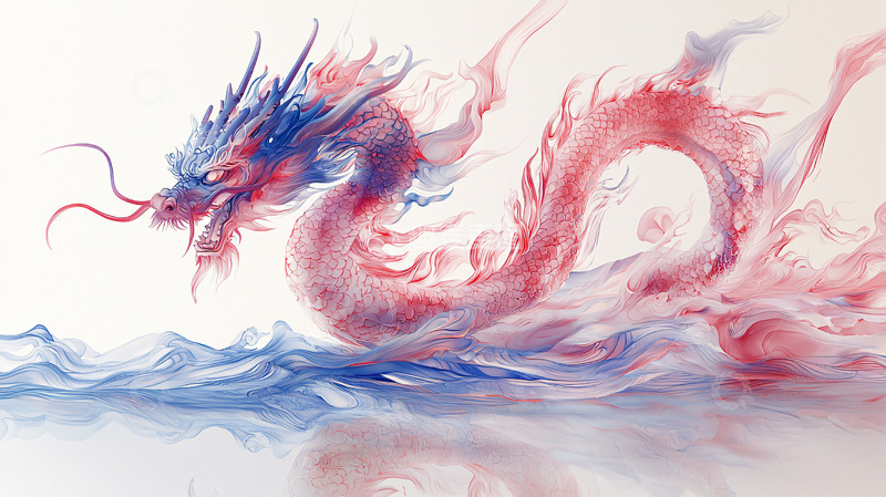 高清大图下载【趣麦麦图】水墨画龙