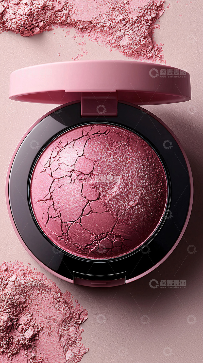 高清大图下载【趣麦麦图】粉色腮红