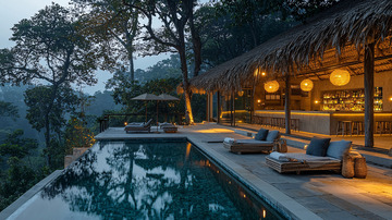 山顶无边泳池度假别墅