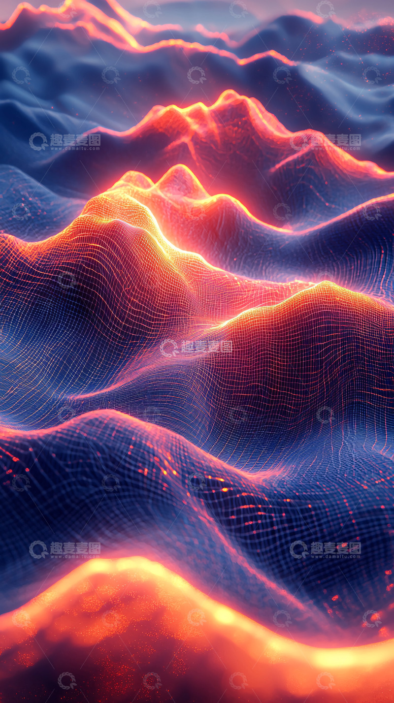 高清大图下载【趣麦麦图】抽象山脉