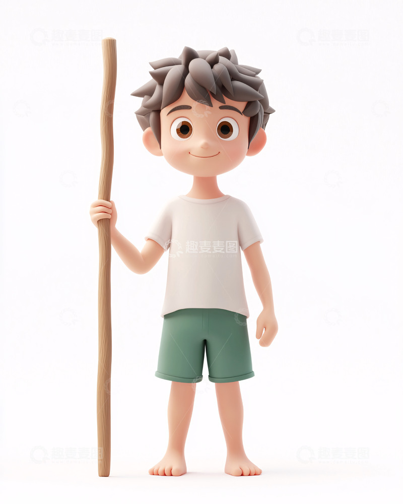 高清大图下载【趣麦麦图】卡通男孩