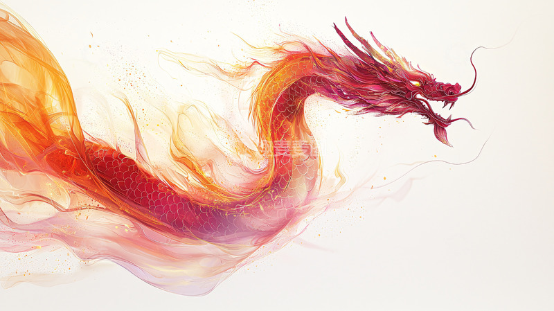高清大图下载【趣麦麦图】火焰龙