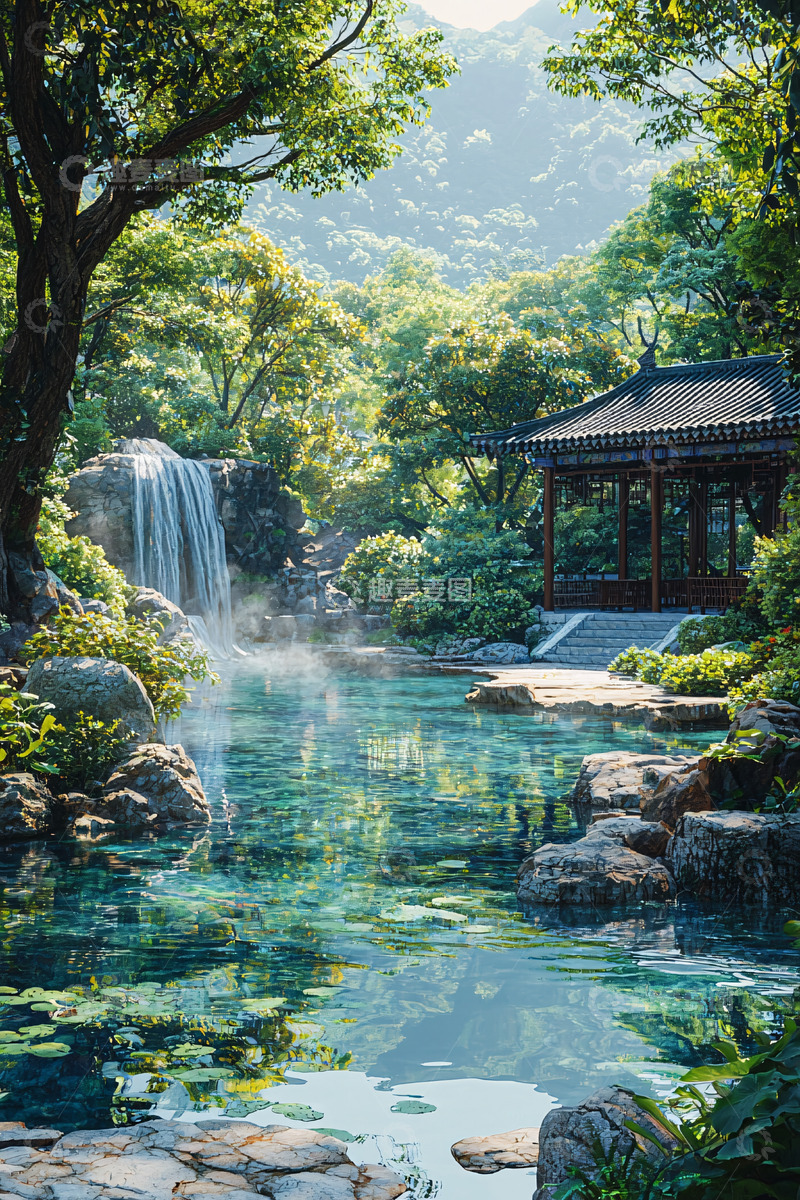 高清大图下载【趣麦麦图】山水园林