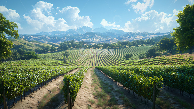 高清大图下载【趣麦麦图】绿色葡萄园