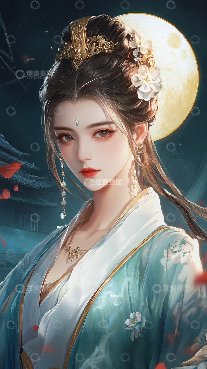 高清大图下载【趣麦麦图】古风美女