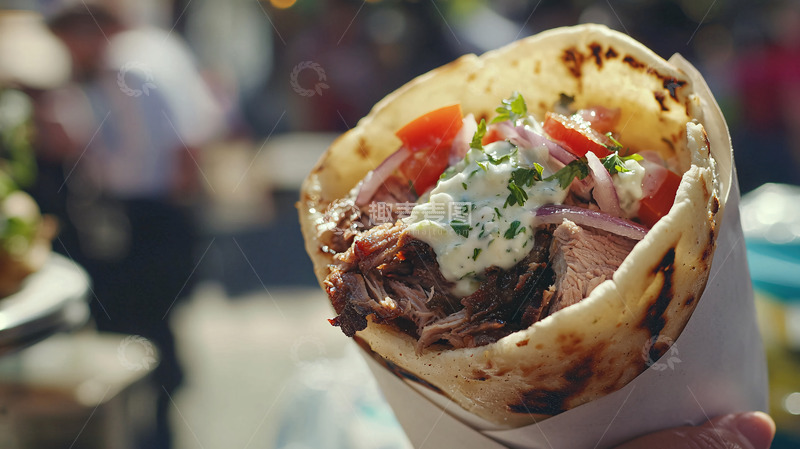 高清大图下载【趣麦麦图】美味烤肉卷