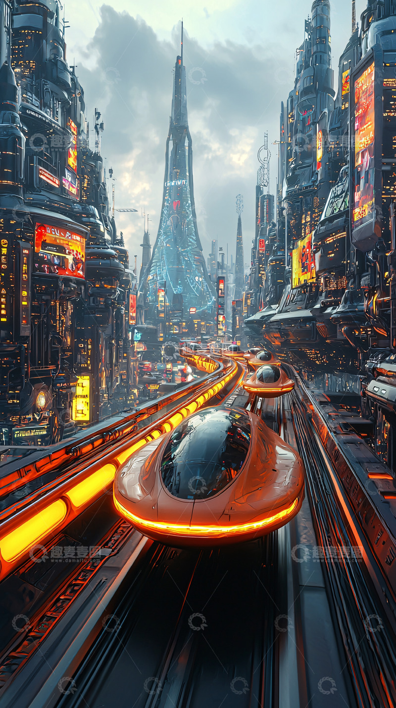 高清大图下载【趣麦麦图】未来都市