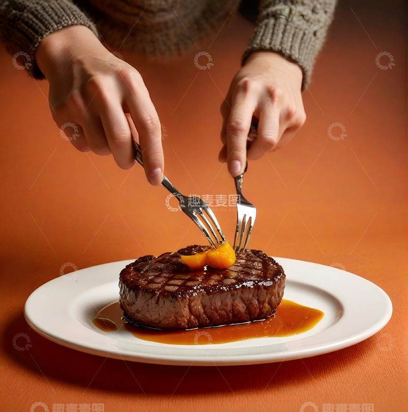 高清大图下载【趣麦麦图】牛排创意图片11