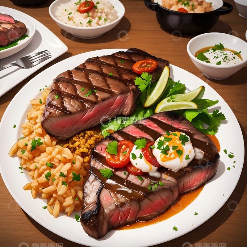 高清大图下载【趣麦麦图】牛排创意图片19