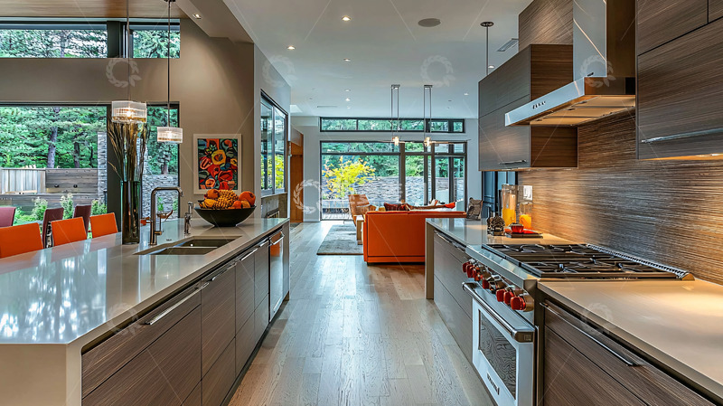 高清大图下载【趣麦麦图】现代简约开放式厨房