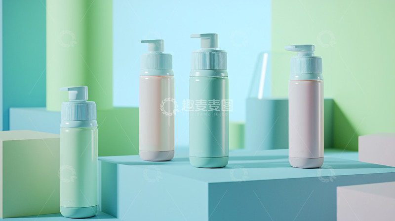 高清大图下载【趣麦麦图】护肤品瓶子样机
