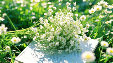 一束满天星花朵