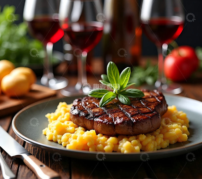 高清大图下载【趣麦麦图】牛排创意图片6