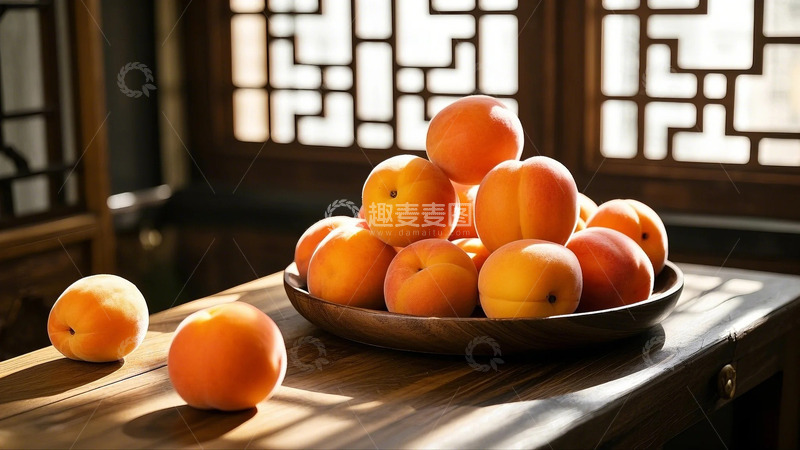 高清大图下载【趣麦麦图】美味的香甜杏子