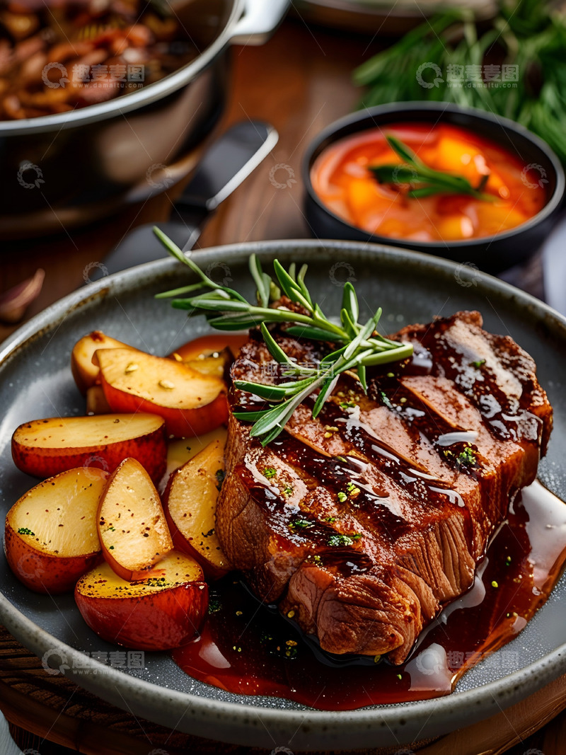 高清大图下载【趣麦麦图】牛排创意图片22