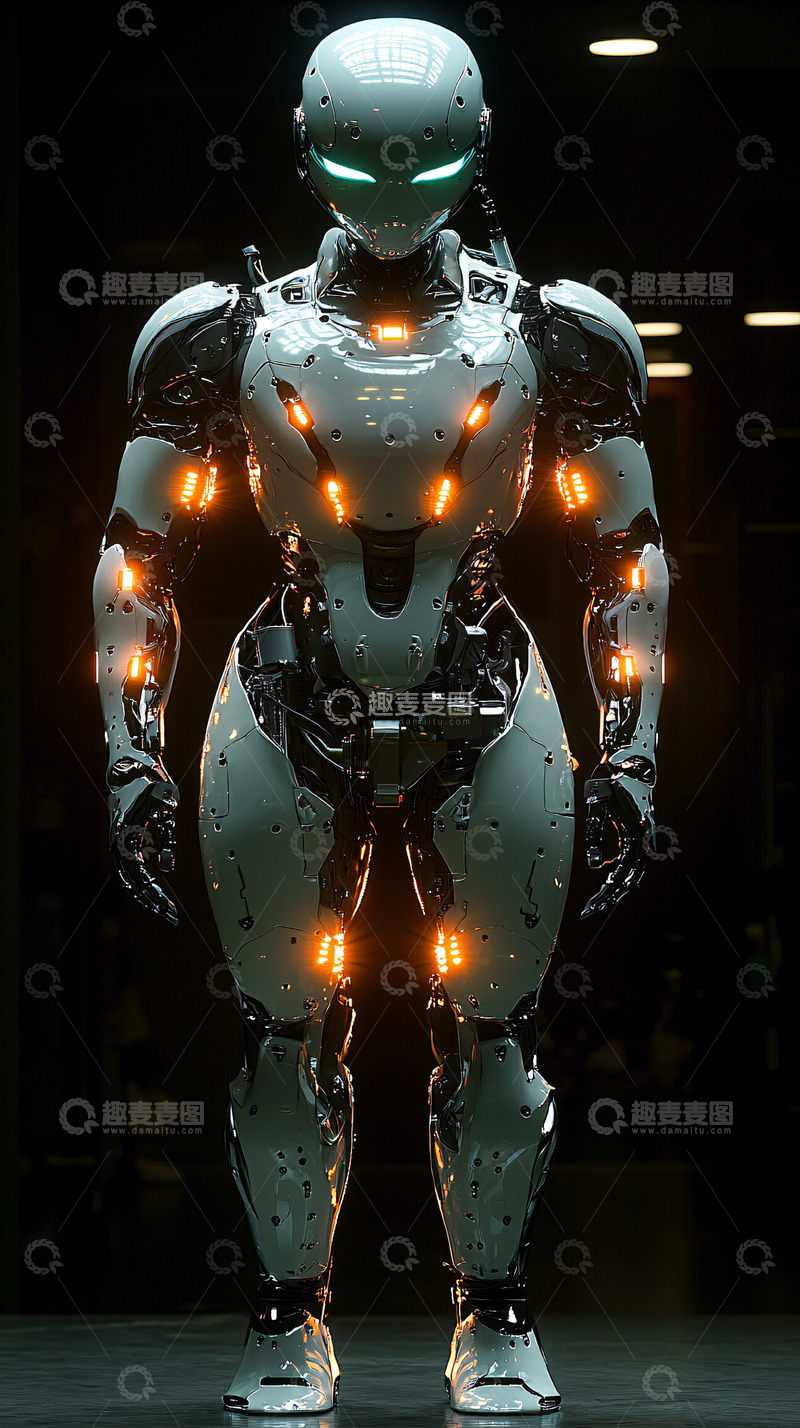 高清大图下载【趣麦麦图】科幻女机器人