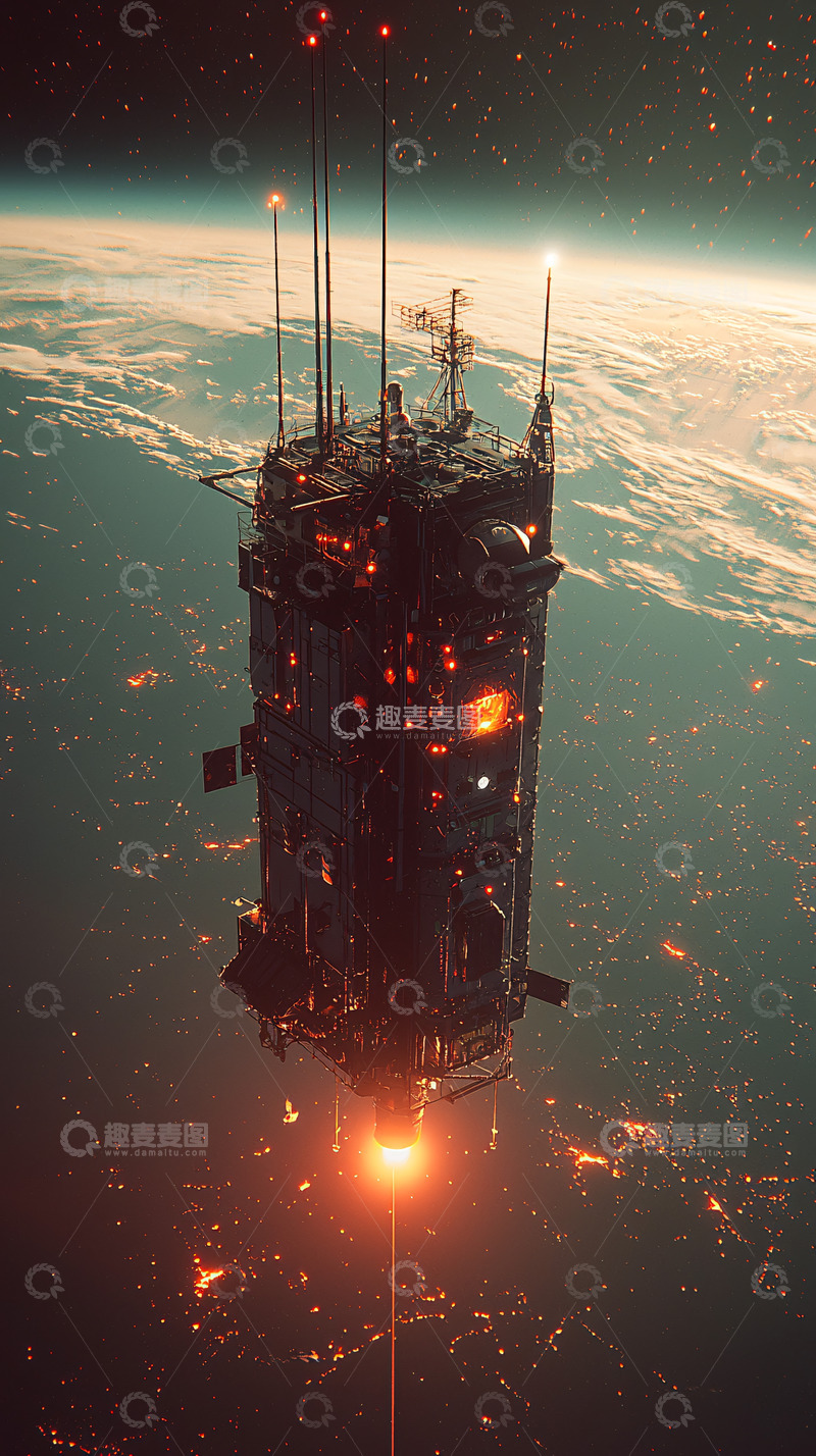 高清大图下载【趣麦麦图】太空都市