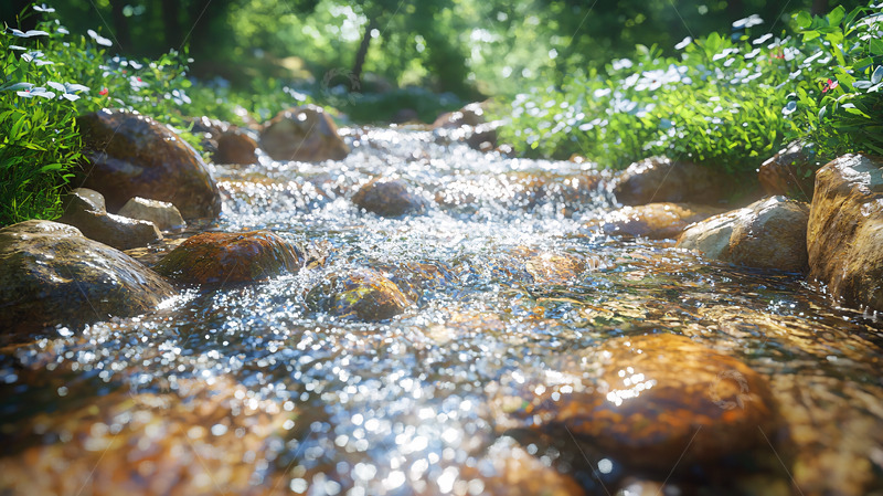 高清大图下载【趣麦麦图】溪流