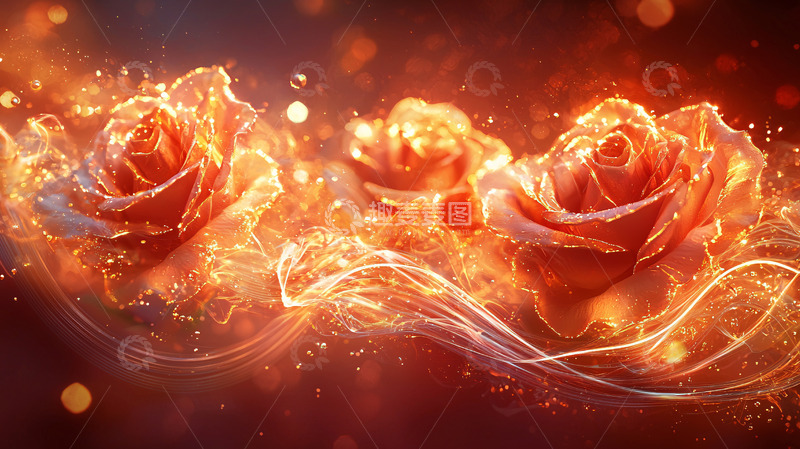 高清大图下载【趣麦麦图】燃烧的玫瑰