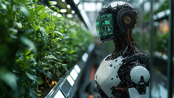 机器人照料植物