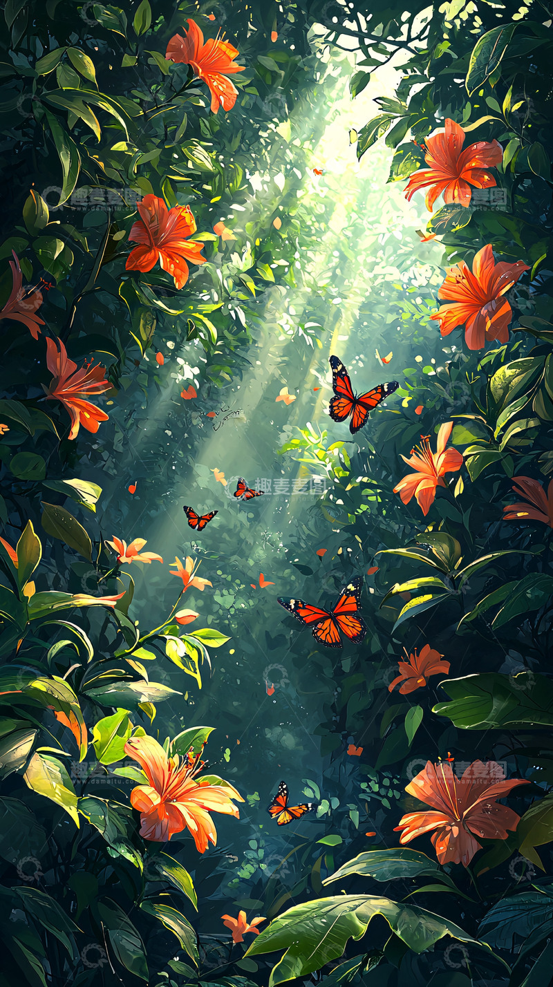 高清大图下载【趣麦麦图】阳光森林