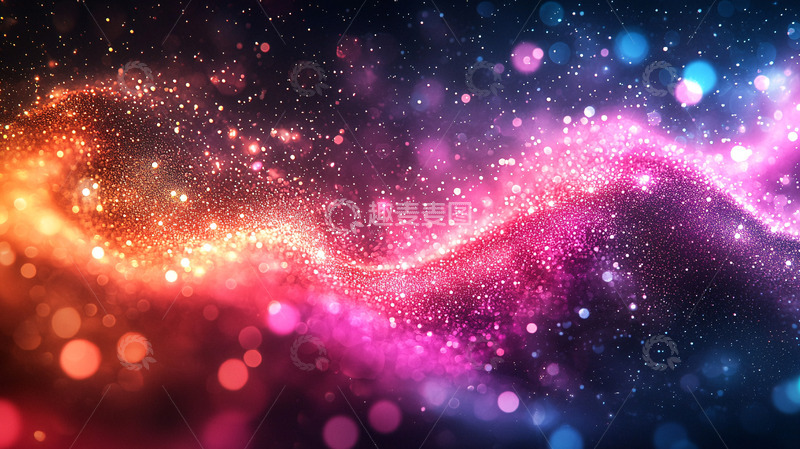高清大图下载【趣麦麦图】星空彩色光斑背景