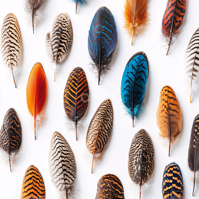 高清大图下载【趣麦麦图】彩色羽毛