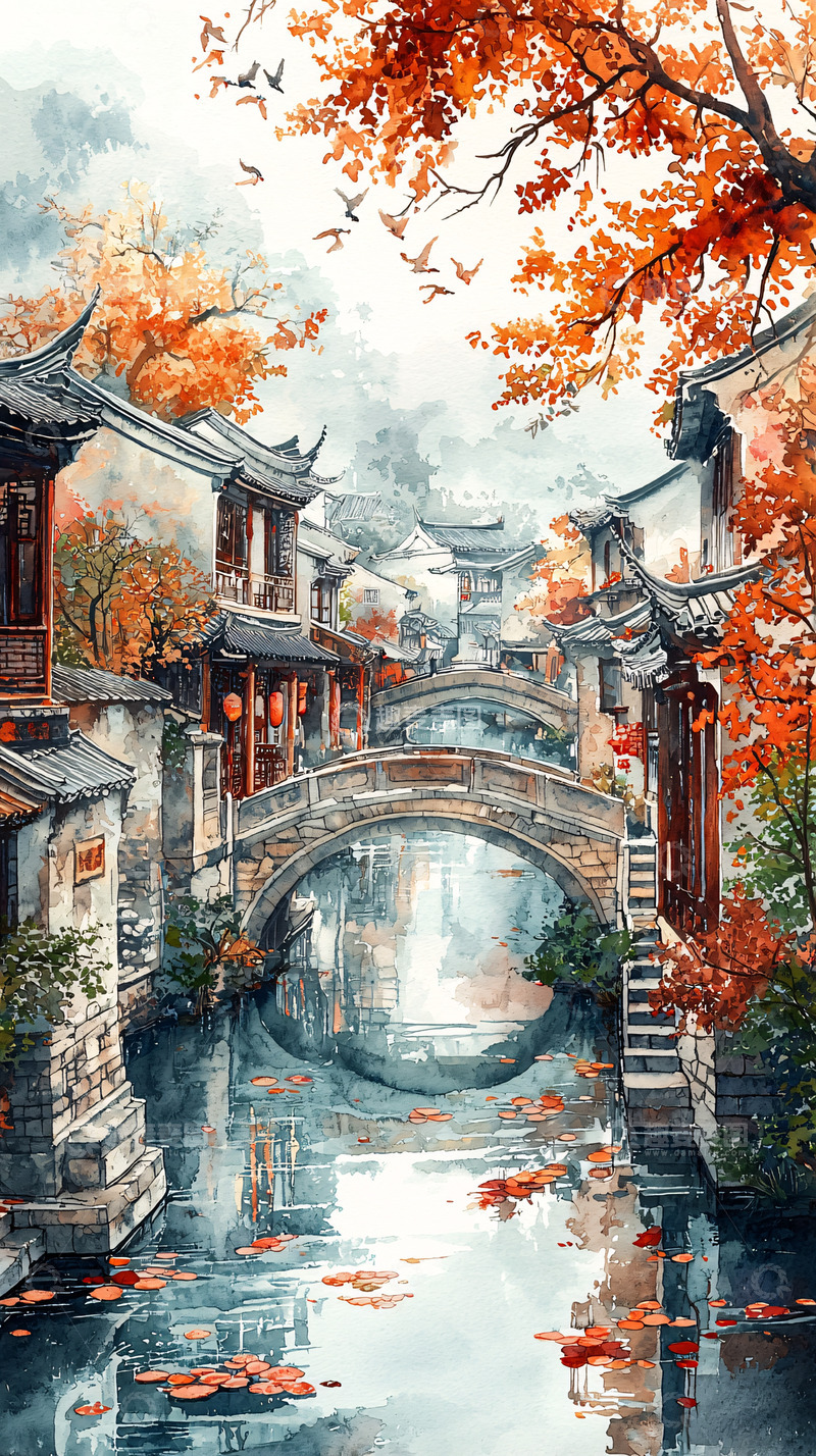 高清大图下载【趣麦麦图】水墨江南