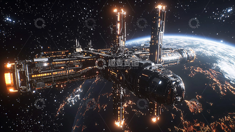 高清大图下载【趣麦麦图】宇宙飞船