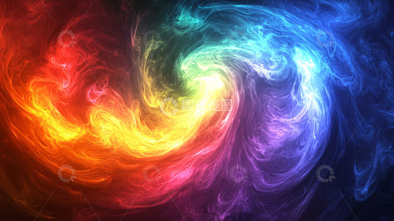 高清大图下载【趣麦麦图】抽象火焰漩涡