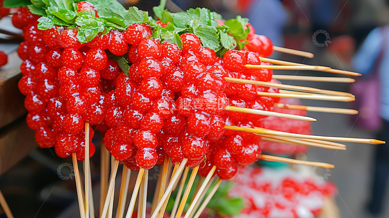 高清大图下载【趣麦麦图】红糖葫芦串