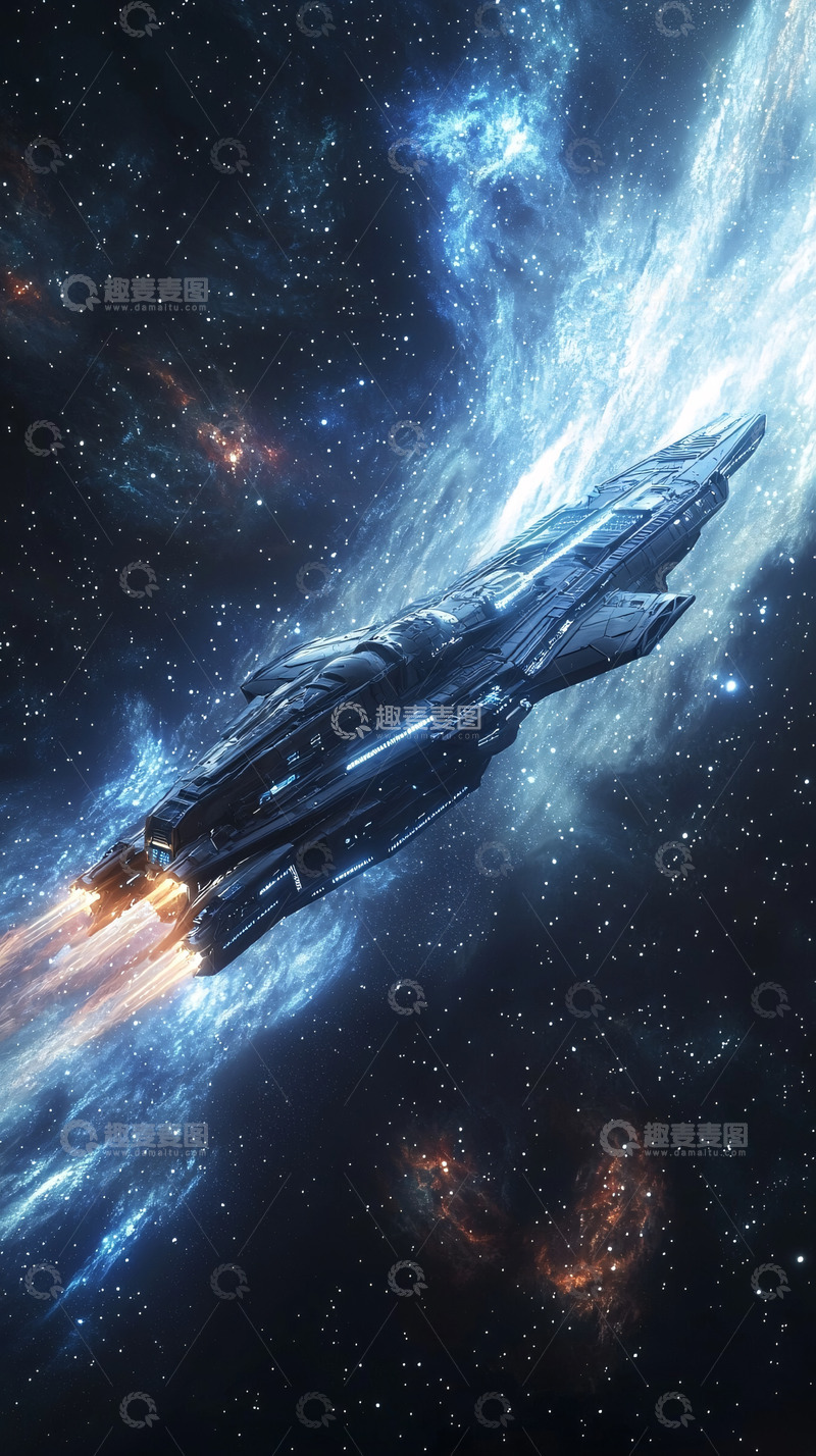 高清大图下载【趣麦麦图】宇宙飞船太空旅行