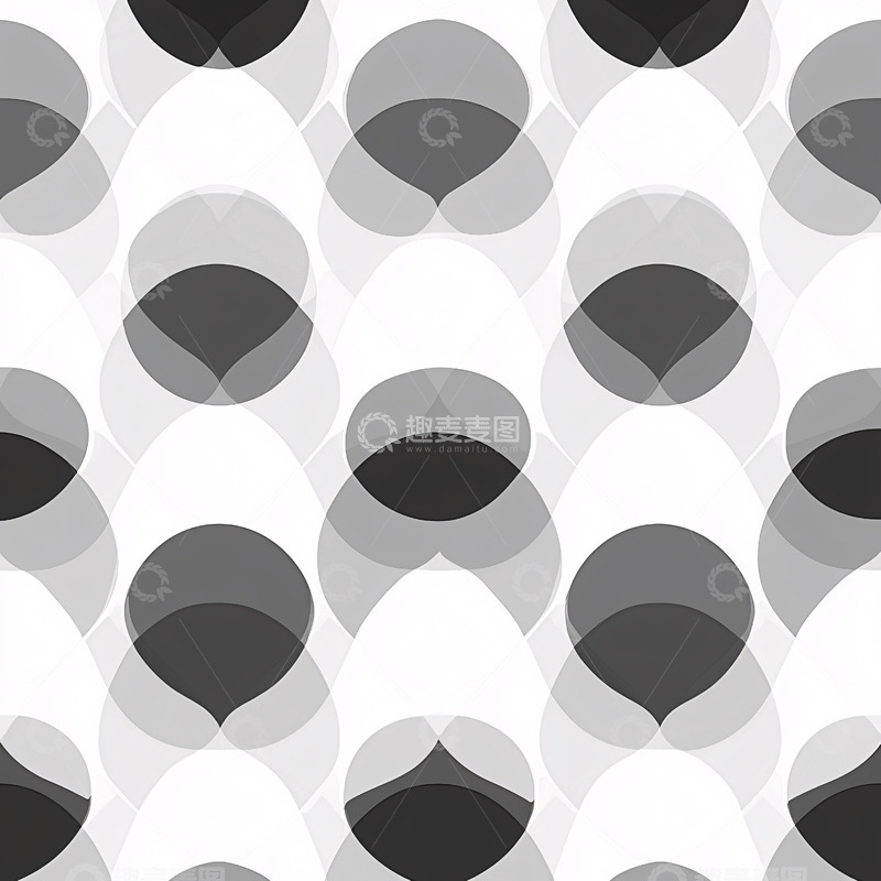 高清大图下载【趣麦麦图】交叠的圆形图案