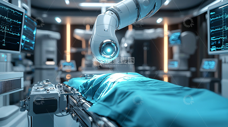 高清大图下载【趣麦麦图】手术机器人