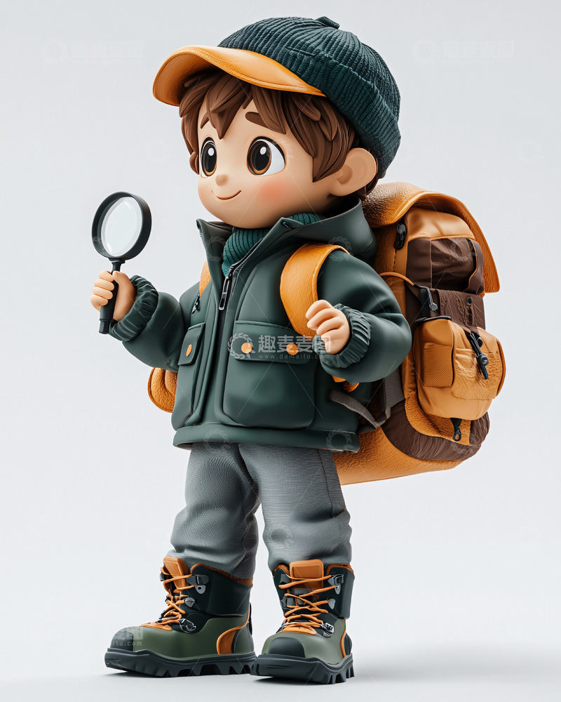 高清大图下载【趣麦麦图】卡通探险家