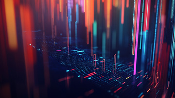 流光溢彩的科技感背景