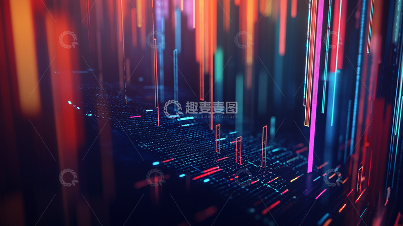 高清大图下载【趣麦麦图】流光溢彩的科技感背景