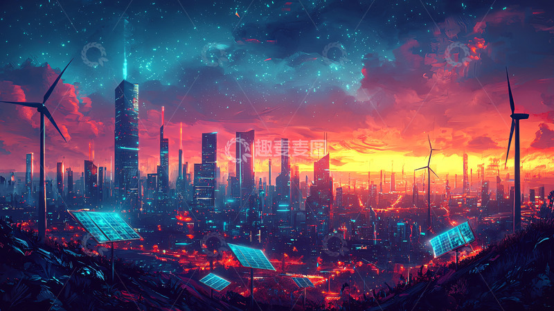 高清大图下载【趣麦麦图】未来科技城市31