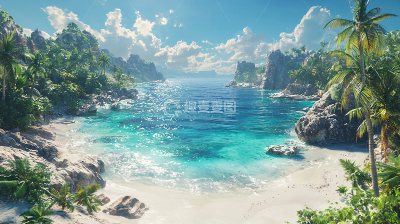 高清大图下载【趣麦麦图】热带海滩风光