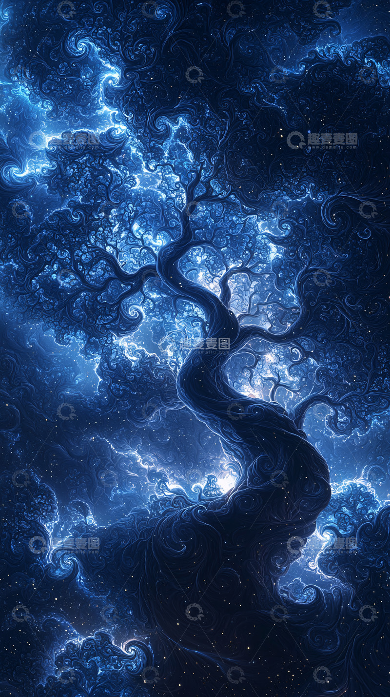 高清大图下载【趣麦麦图】蓝光树