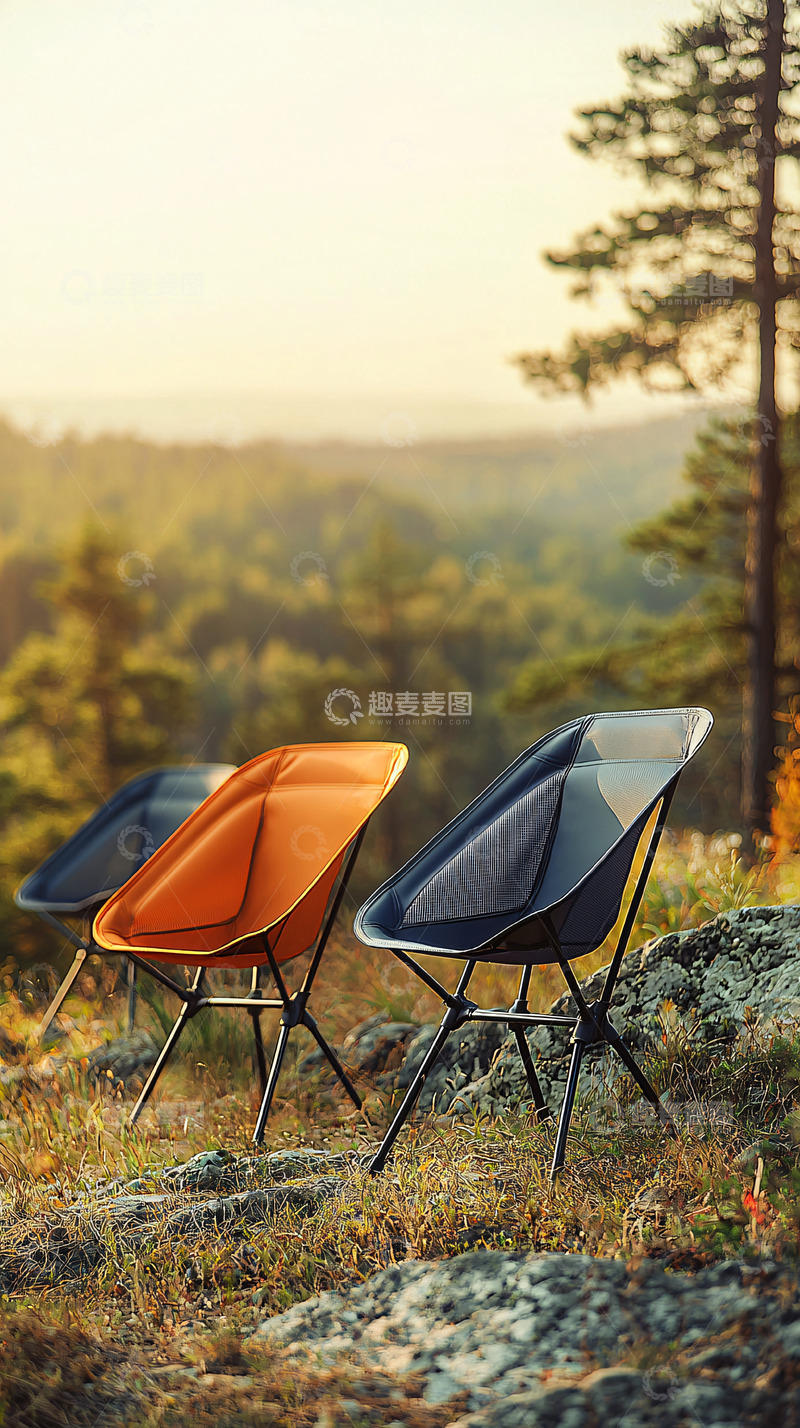 高清大图下载【趣麦麦图】户外便携折叠椅